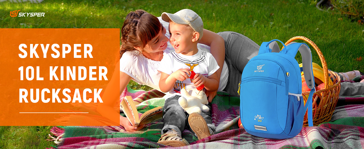 Дитячий рюкзак SKYSPER 10L для хлопчиків та дівчаток, рожевий, з нагрудним ременем