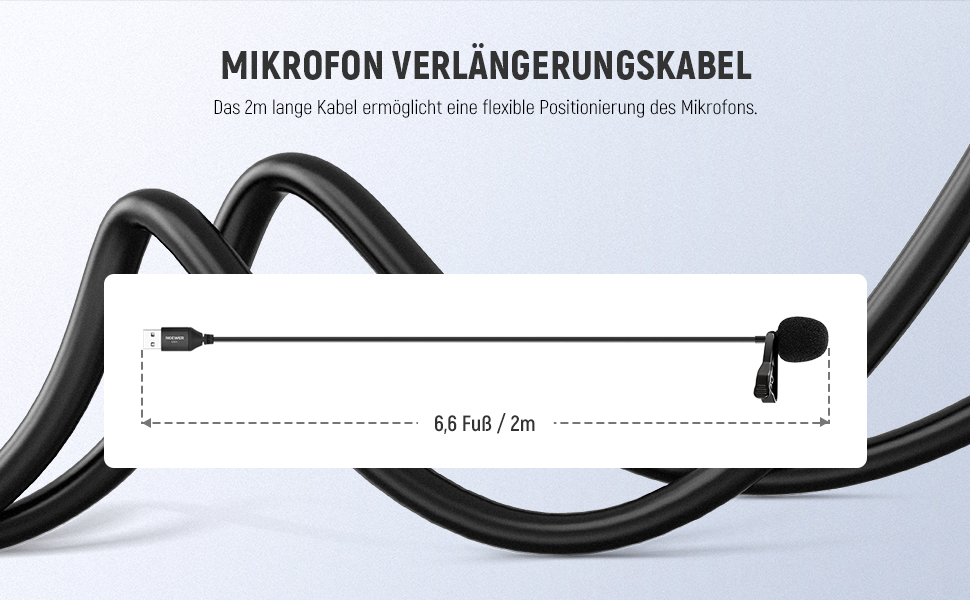 NEEWER Міні-мікрофон-лавал'єр з USB-підключенням для Mac, Windows, PC, YouTube, Skype, Podcast, Gaming, Vlog, Video Konferенції (1 шт.)