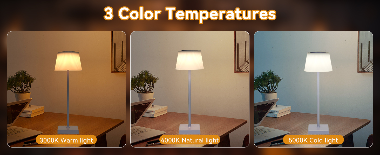 Світлодіодна настільна лампа Aigostar акумуляторна бездротова, димується сенсорно, 3 режими світла, водонепроникна IP54 для дому та саду - фіолетова