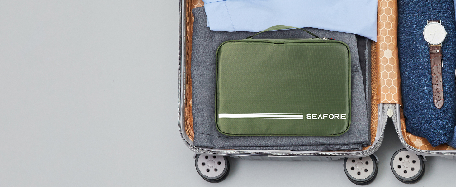 Сумка-органайзер для туалетних аксесуарів, велика дорожня сумка-мішечок для жінок та чоловіків, 4-в-1 водонепроникна, для подорожей/кемпінгу, армійний зелений