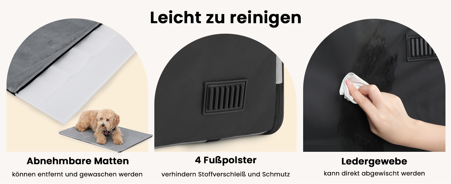 Транспортна переноска для собак Pecute, 61 x 52 x 45 см, сіра. Зручна, складана, з вентиляцією та ролетним віконцем. Ідеально для подорожей автомобілем.