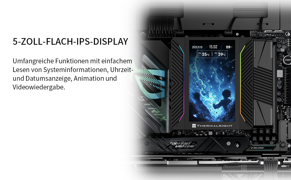 Кулер для процесора Thermalright Peerless Assassin 120 VISION MAX ARGB Black, 2 вентилятори TL-K12 PWM, 5