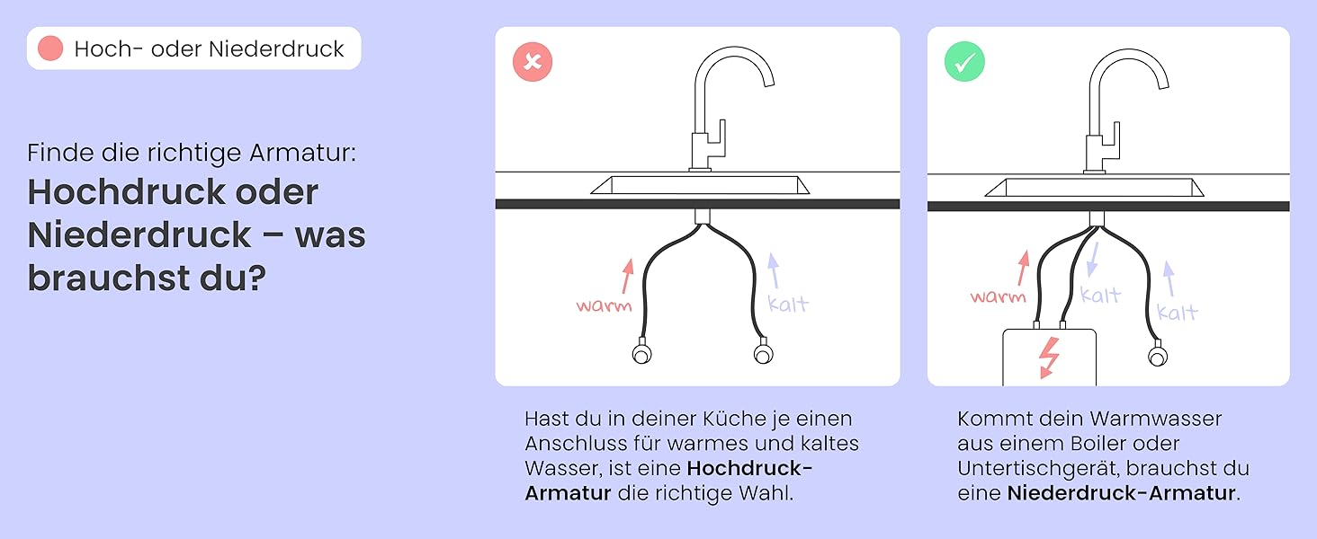 Кухонний змішувач Instmaier Elena з виливним гусаком та душовою насадкою | Хром | З витяжною системою | Змішувач для кухні з 2 режимами струменя | Однорідний змішувач з поворотним виливом (низький тиск)