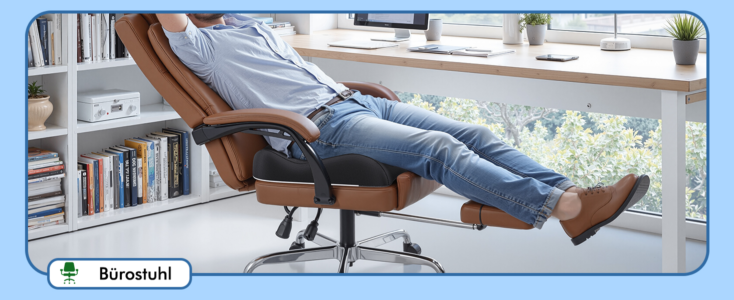 Подушка ортопедична з піни Memory Foam Benazcap для сидіння: зняття тиску, для авто, офісу, геймінгу, дому. Знімний чохол (45x41x8 см)