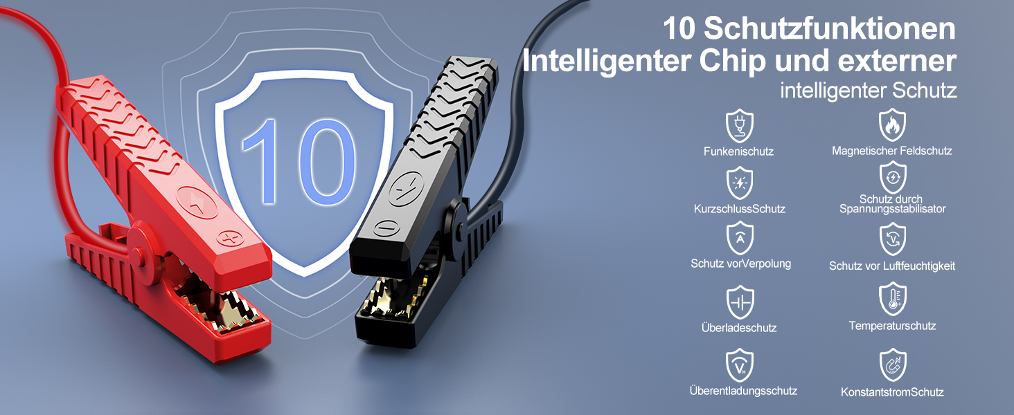 Powerbank Starthilfe з компресором 6000A, 12V, для бензинових (8L) та дизельних (10L) авто, з LED-ліхтариком