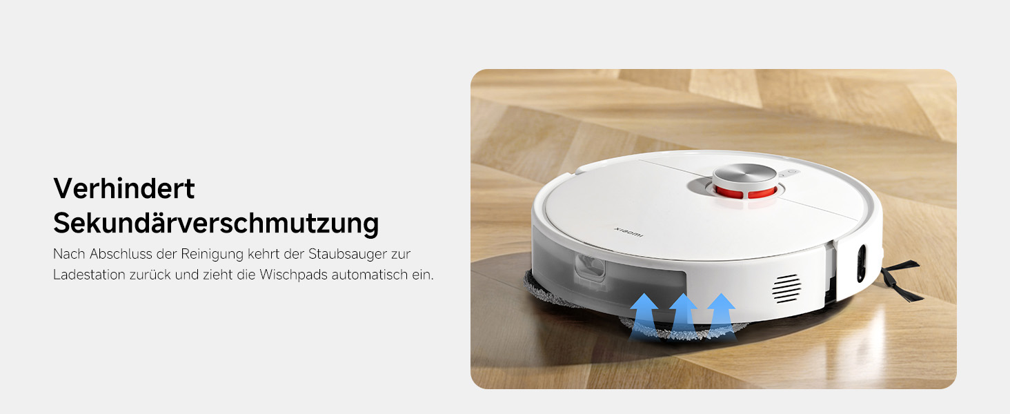 Робот-пилосос Xiaomi Vacuum S40 Pro з базою самоочищення, потужність всмоктування 10 000 Па