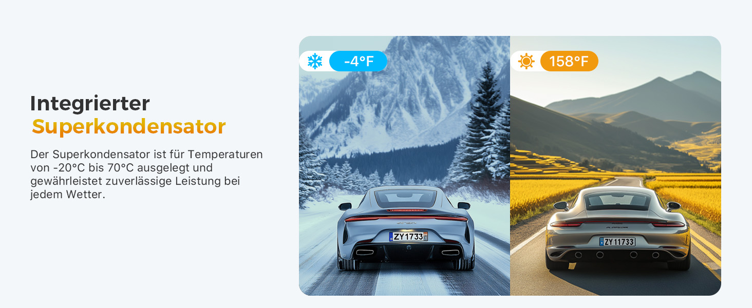 Відеореєстратор GKU 3-камерний, 4K+1080P+1080P, GPS, WiFi, IPS-дисплей 3