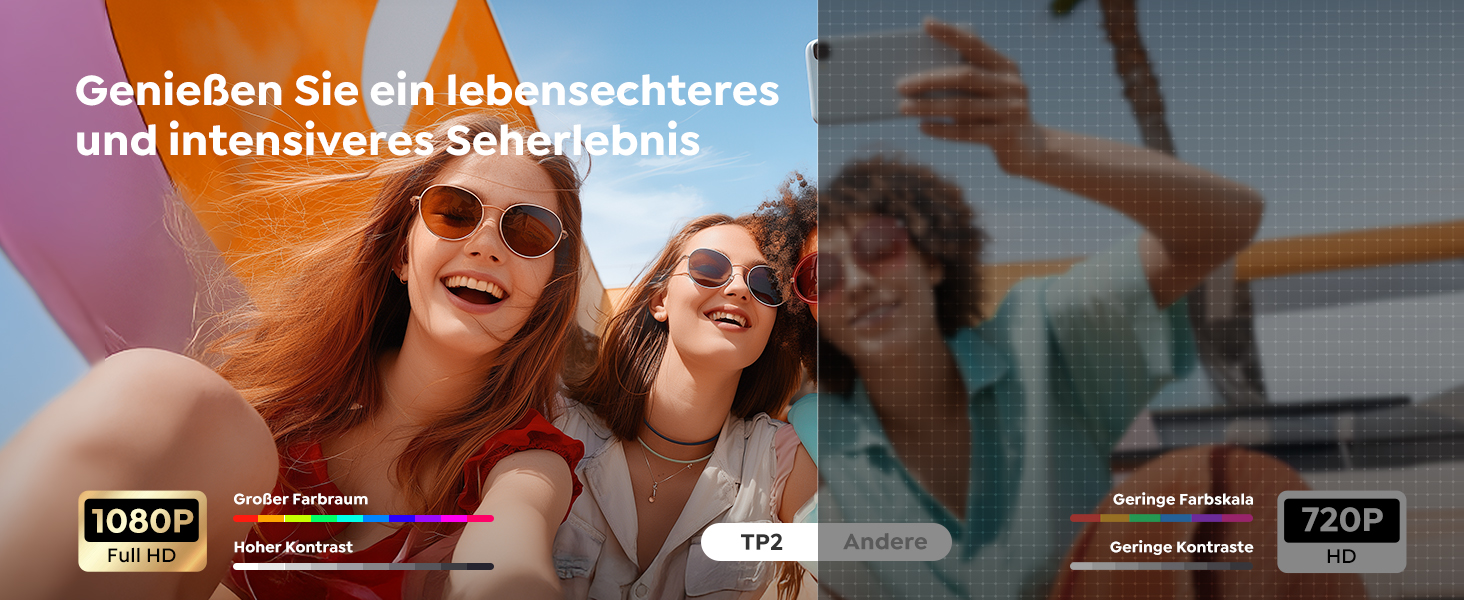 Портативний проєктор Mini Beamer 4K з підтримкою Android 13, WiFi 6, Bluetooth 5.4 та обертанням 270°. Підтримка HDMI, USB, iOS, PC. Ідеальний для домашнього кінотеатру та використання на відкритому повітрі з автокорекцією трапеції.