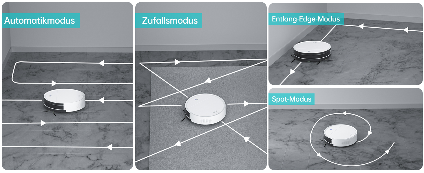 Робот-пилосос OKP K5 з потужністю 5000Pa, навігацією, HEPA-фільтром, Wi-Fi та для тварин, килимів та твердих підлог