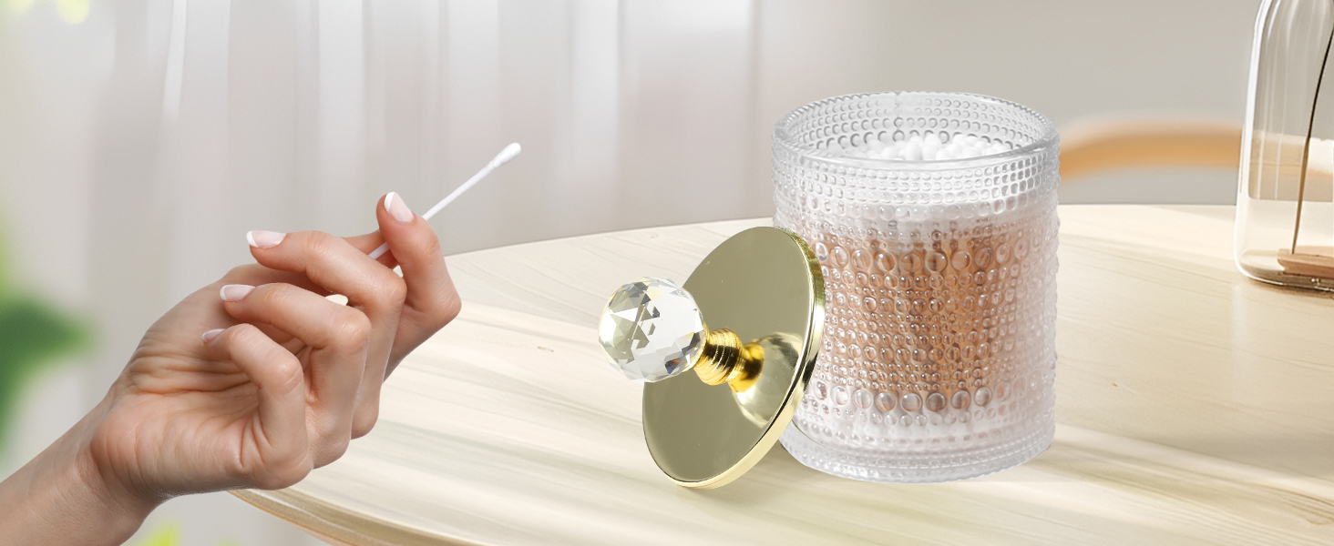 Набір аксесуарів для ванної кімнати Dasiton (4 шт.) з прозорого скла: мильниця, тримач для зубних щіток, стаканчик, контейнер для ватних паличок. Зелений/Прозорий (A)