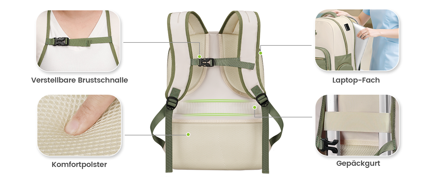 Шкільний рюкзак MATEIN для підлітків (дівчаток та хлопців), 15.6