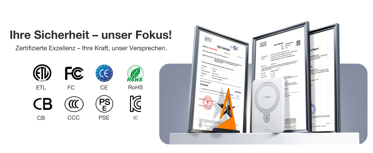 TORRAS Power Bank 5000mAh з MagSafe, 22.5W PD, USB-C, для iPhone 17 Pro Max та інших моделей