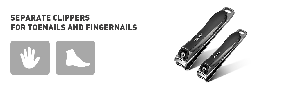 Набір кусачок для нігтів BEZOX (3 шт.) з нержавіючої сталі для товстих нігтів. Кусачки, ножиці для нігтів. Гострий та гладкий зріз. Підходить для нігтів на руках та ногах (прямі/вигнуті/скошені леза). Темно-чорний колір