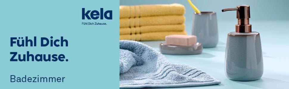 Дозатор мила Kela 300 мл, сірий, кераміка, антиковзне покриття, матовий чорний