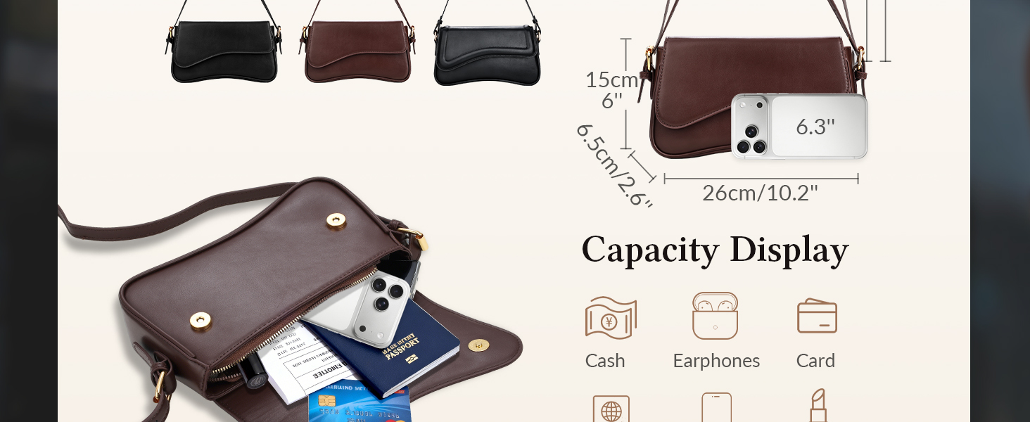 Сумка жіноча через плече з екошкіри, вінтажна Saddle Bag, коричнева. З 2 знімними ремінцями