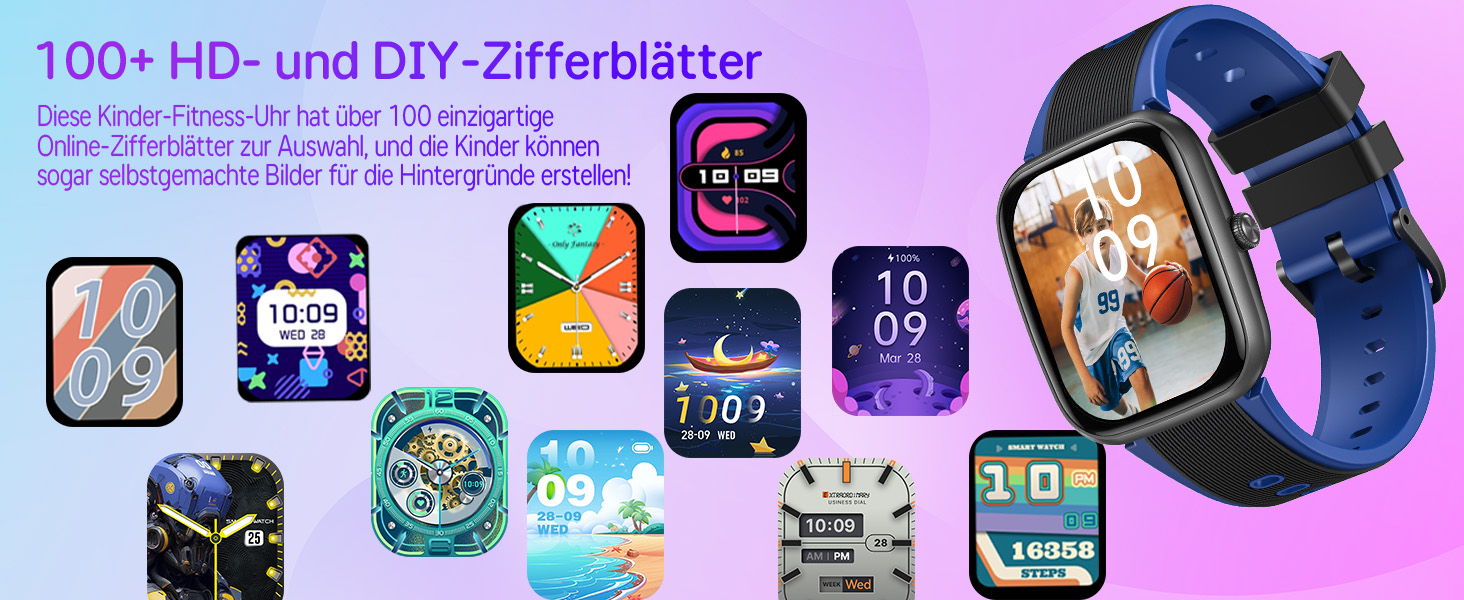 Дитячий розумний годинник Smartwatch Kinder з водозахистом та фітнес-трекером. 1,75