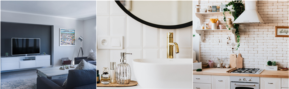 Тримач для рушників Vista без свердління, подвійний, 43.5 см, нержавіюча сталь, для ванної кімнати та кухні, самоклеючий