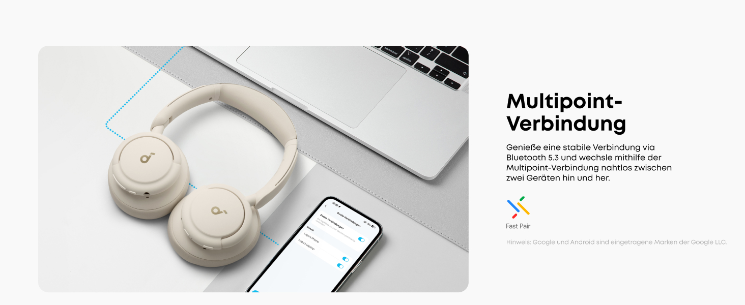 Soundcore Q30 навушники Bluetooth з активним шумозаглушенням, Hi-Res звук, 40 годин роботи, підтримка 2 пристроїв