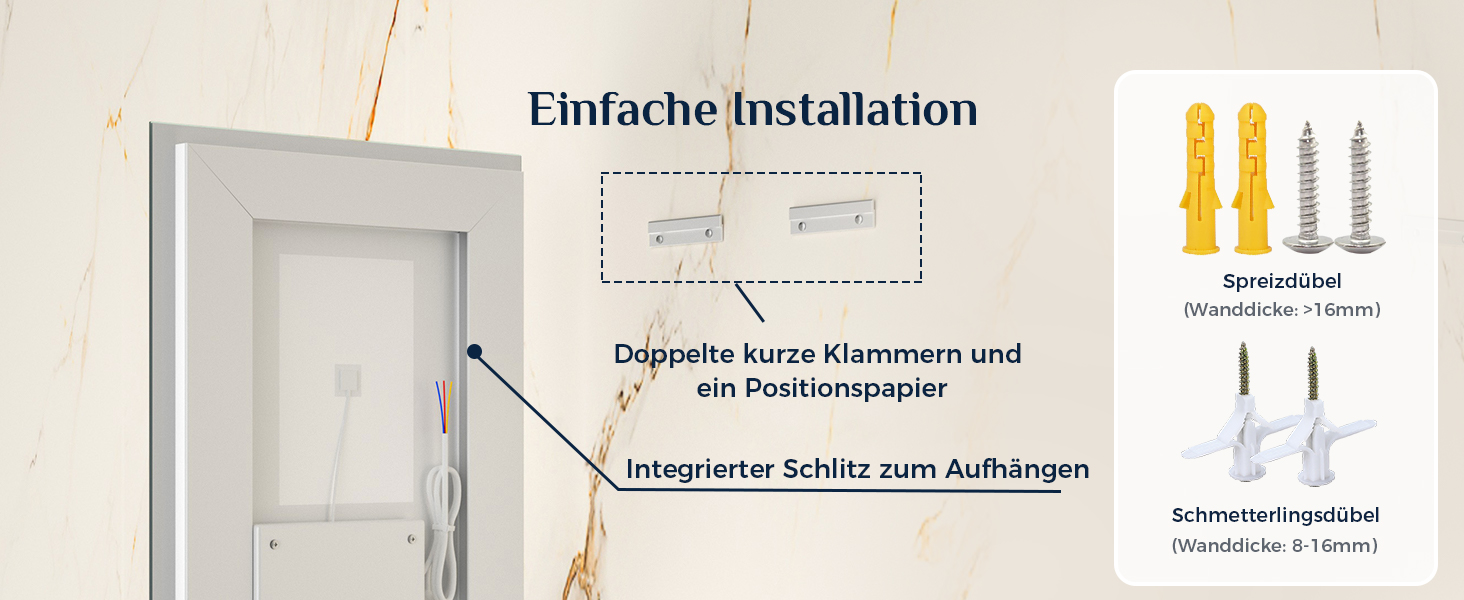 Дзеркало для ванної кімнати Keonjinn з підсвічуванням, чорний металевий каркас 60x80 см, антизапітніння, LED, сенсорне управління, 3 кольори світла, регулювання яскравості, функція пам'яті, настінне дзеркало