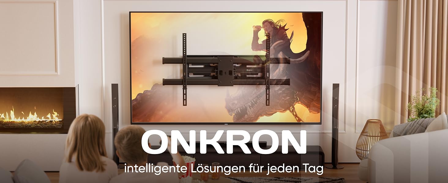 Кронштейн для телевізора ONKRON M10-B: поворотний, для телевізорів 42-120 дюймів, до 100 кг, VESA 1000x600, чорний
