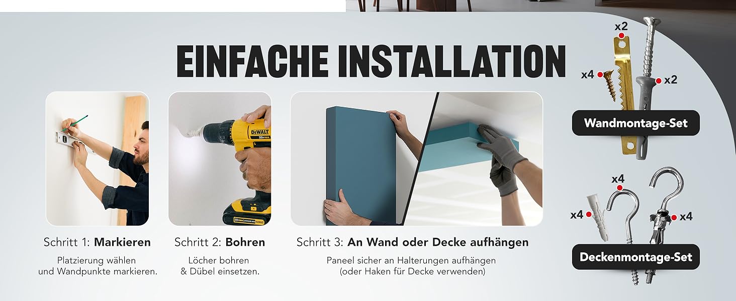 Акустична панель Addictive Sound Schallabsorber Wand Premium для стін та стелі, звукопоглинаюча панель класу A, 100x50x11 см, колір бордовий (Burgundy)