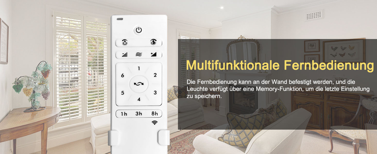 Стеляний вентилятор Reiga з імітацією дерева, 165 см, DC-двигун, керування пультом та Smart Home, 6 швидкостей, колір дерево, для внутрішнього/зовнішнього використання, з підсвічуванням