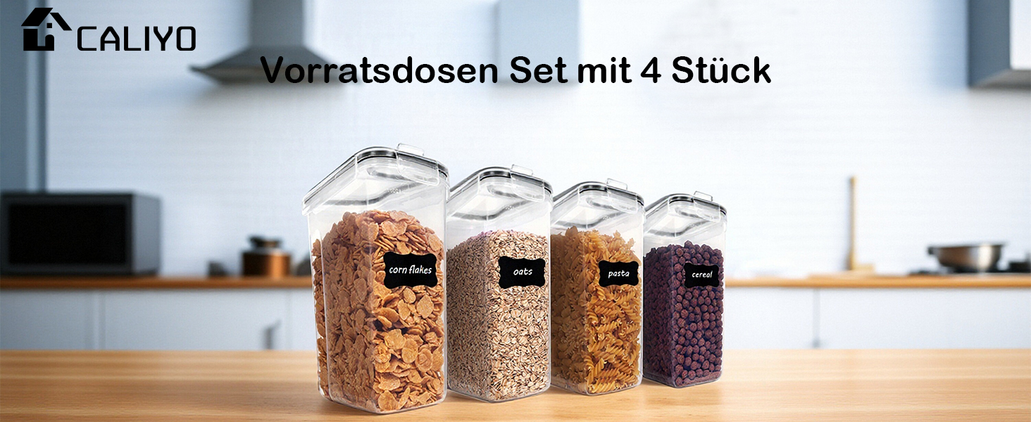 Набори контейнерів для зберігання Caliyo з кришкою, 24 шт. - герметичні контейнери для продуктів, кухонні бокси-органайзери, BPA Free