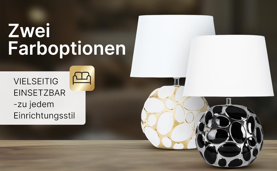 Лампа настільна ARTE LAMP Poppy LED з кабелем – Хром/Біла настільна лампа з білим текстильним абажуром для вітальні та спальні, кольору маку