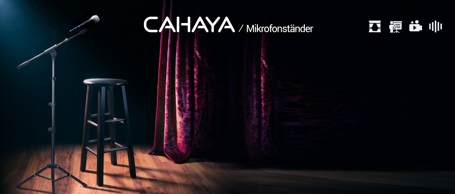 Стійка для мікрофона Cahaya CY0239: металева, портативна, з чохлом для вокалу, виступів, весіль та вулиці