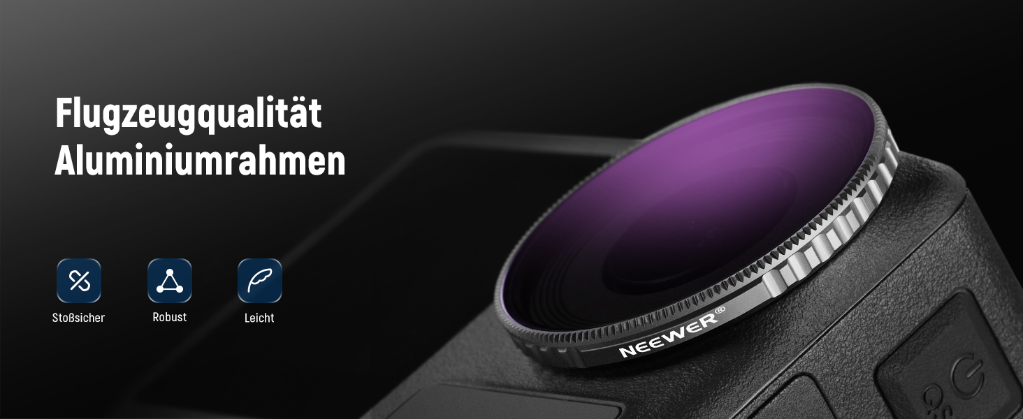 Набір фільтрів NEEWER CPL та ND для DJI Osmo Action 4/Action 5 Pro (4 шт.): CPL+ND8+ND16+ND32. Сумісний з FL-A12. Оптичне покриття, аксесуари для екшн-камери