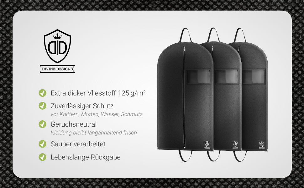 Набір 2 шт. мішки для одягу 120x60 см, мотоотанові - захисні мішки для одягу на блискавці для зберігання - чохли для одягу для XXL костюмів, пальто, курток - мішки для одягу, сумка для костюма, сумка для сорочок 120x60 см (без аксесуарів) 2 шт. - Чорний