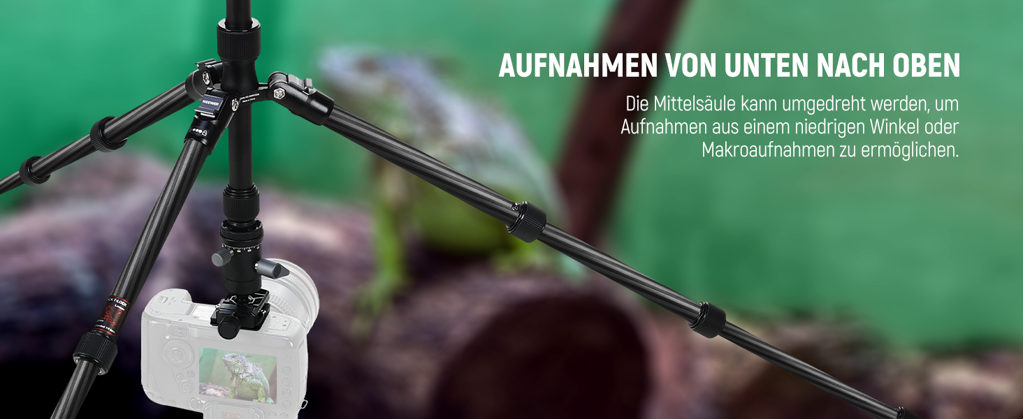 Штатив для камери NEEWER 77' з моноподом, кульковою головкою 360° та Arca QR-пластиною, компактний, легкий, з алюмінію, для подорожей, відеозйомки, максимальне навантаження 6 кг (TP39)