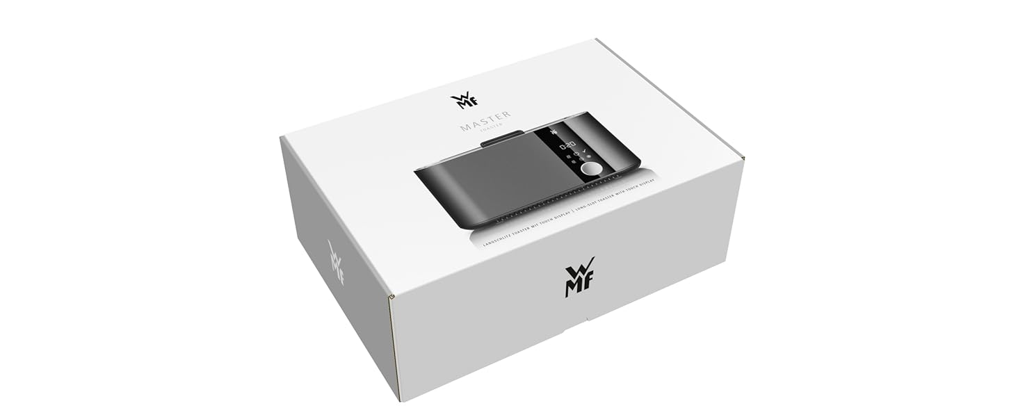 Тостер WMF Master Langschlitz: 2 відділення, XXL-тост, автоматичне центрування, LED, нержавіюча сталь