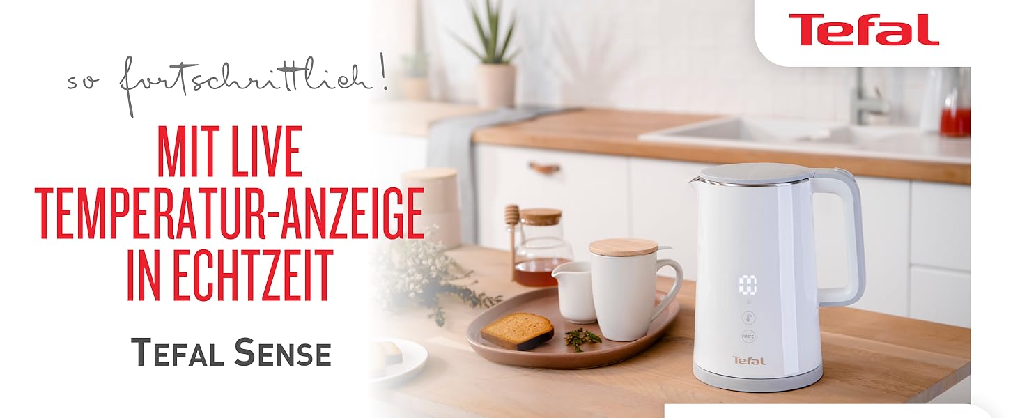 Електричний чайник Tefal Includeo KI5338, 1.5 л, 2400 Вт, білий — з протиковзаючою ручкою та знімним фільтром