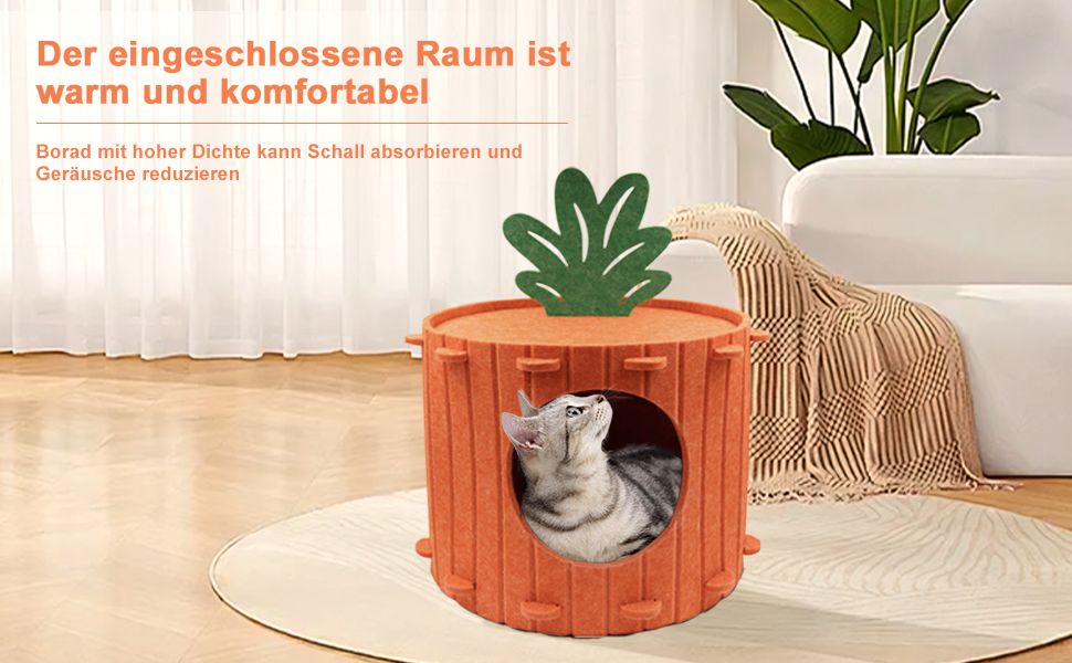 Двоповерхова котяча кімната-будинок з когтеточкою, платформа та іграшкою, 60x40x40 см