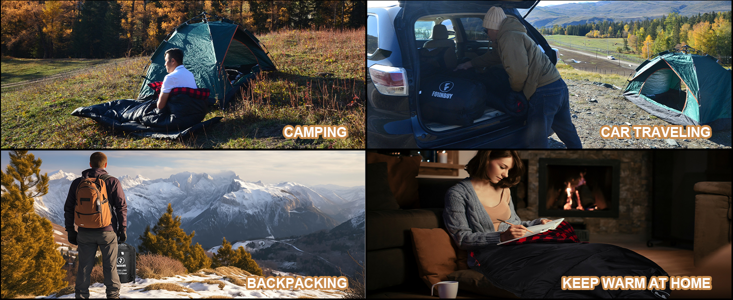 Спальний мішок фланелевий теплий 3-4 сезони XXL з бавовняним підкладом для дорослих, відпочинку на природі, риболовлі, кемпінгу, походів, легкий для дому та вулиці. Синій з наповнювачем 2lbs (Червоний з наповнювачем 2lbs)