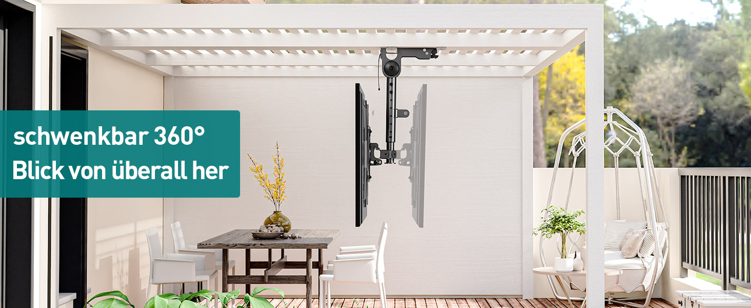 ELIVED Adjustable TV Wall Mount for 24-65 inch Flat & Curved TVs - VESA 400x400, 45kg Capacity