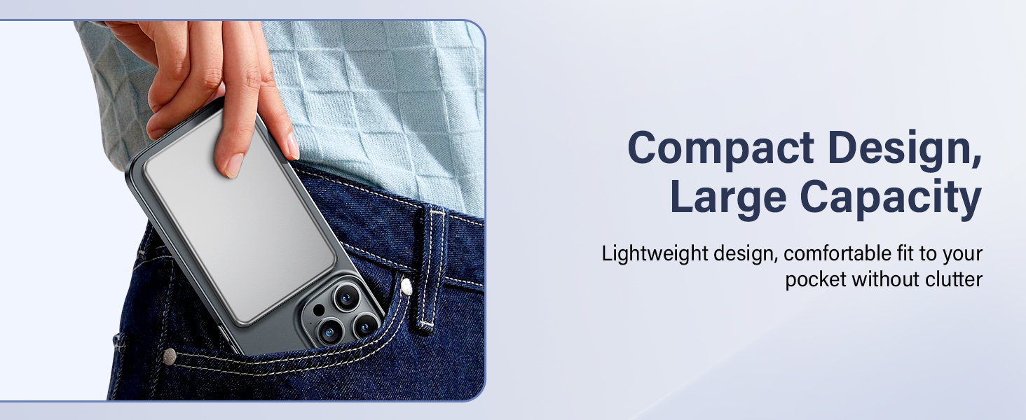 Power Bank MiniMag Ultra Slim 5000mAh з PD 22.5W та бездротовою зарядкою 15W (Mini, Portable, iPhone, Android)