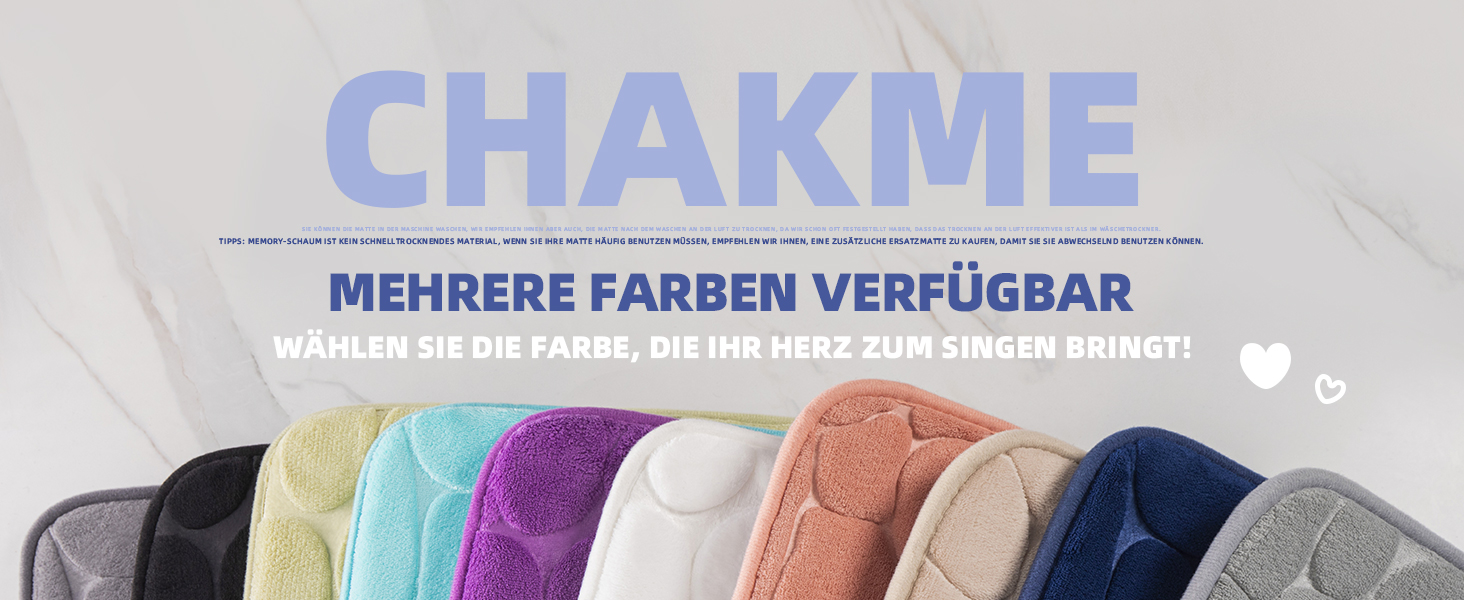 Килимок для ванної кімнати chakme з ефектом пам'яті (Memory Foam), абсорбуючий та протиковзкий килим у ванну та вітальню, 43×61 см, темно-сірий