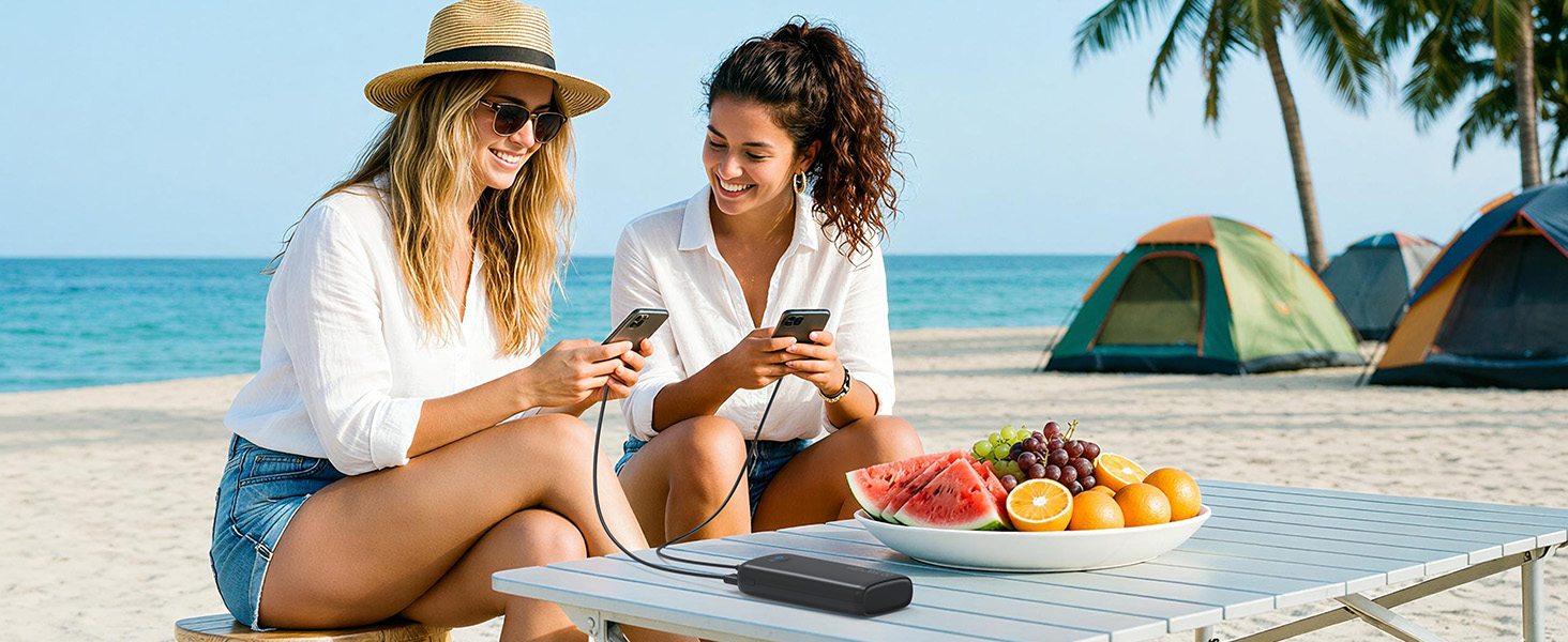 Потужний Power Bank 27000mAh 22.5W з підтримкою PD 3.0 та QC 4.0, зовнішній акумулятор USB-C зі швидкою зарядкою та LED-дисплеєм для iPhone, Samsung, iPad та смартфонів