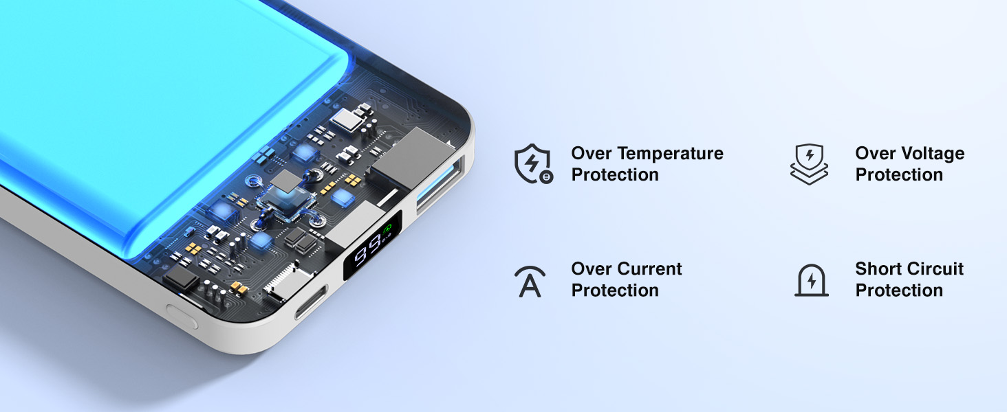 Powerbank AOGUERBE MagSafe 10000mAh з LED дисплеєм, PD 22.5W, для iPhone 17/16/15/14/13/12