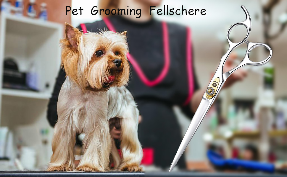 Професійна ножиця для грумінгу собак Dream Reach, 7 дюймів, пряма, з нержавіючої сталі 440C, для собак та котів