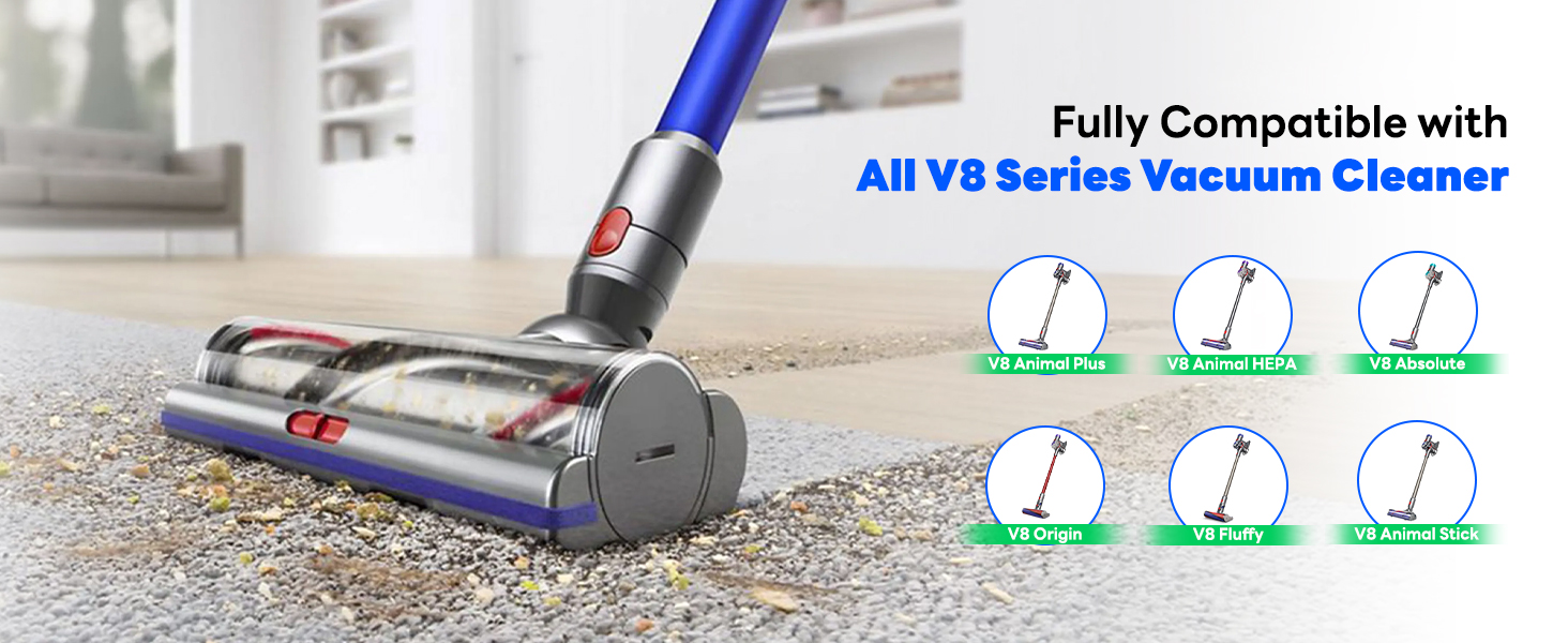 Акумулятор V8 для пилососа Dyson, 7200mAh, замінний акумулятор Li-ion для Dyson V8 Absolute/Animal/Fluffy/Motorhead Exclusive
