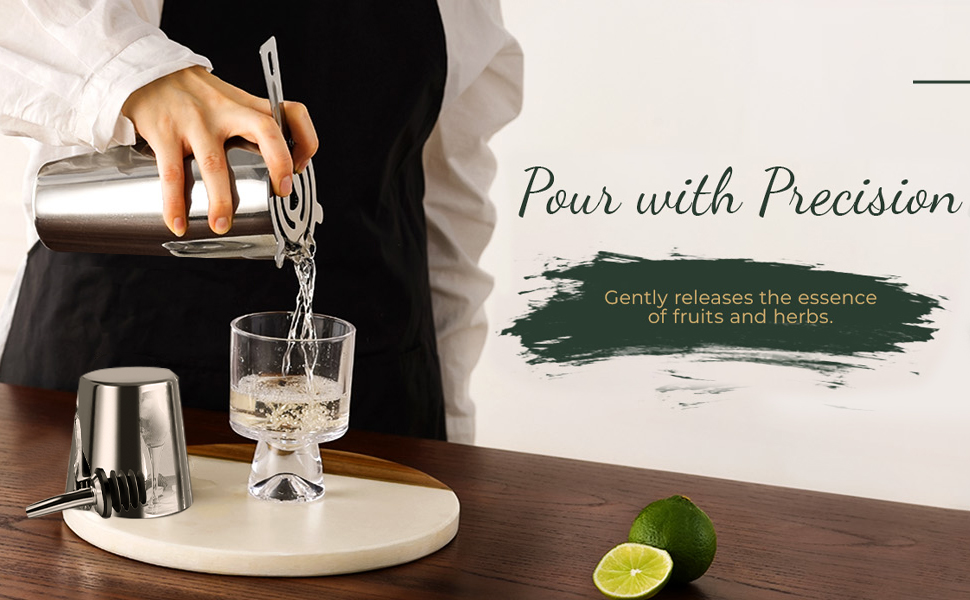 Набір для коктейлів преміум класу Boston Shaker, 16 предметів: шейкер, мадлер, відкривачка для пляшок, аксесуари для бару (чоловікам та жінкам)
