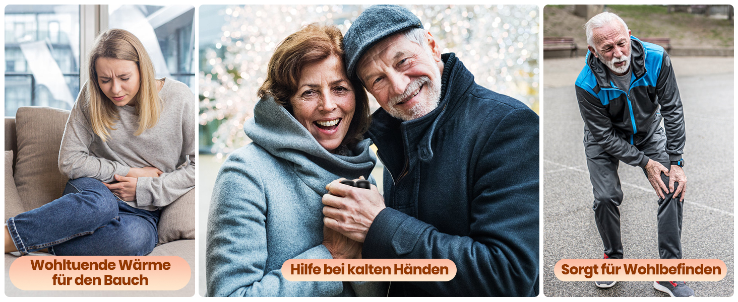 Електричні грілки для рук Warmco Magnetische 2 шт., 10000 mAh, багаторазові, 3 режими нагріву, powerbank, чорний