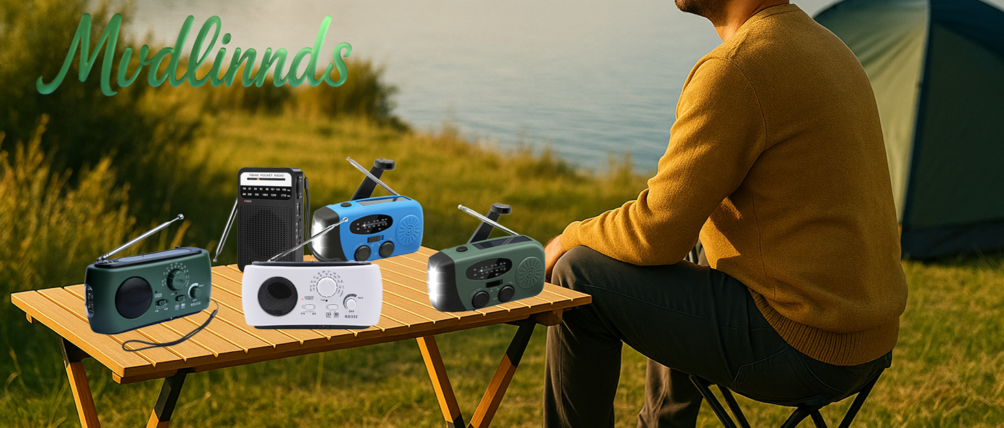 Радіо Solar-Radio 2000mAh на сонячній батареї/AM/FM, з ручним заводом, SOS-сигналом, LED-ліхтарем + USB-зарядка, водонепроникне для кемпінгу, туризму, надзвичайних ситуацій (оливково-зелене)