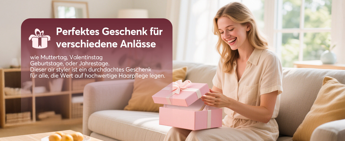 Airstyler 5-в-1: Фен-щітка, стайлер для локонів, випрямляч, сушарка, з чохлом, рожевий