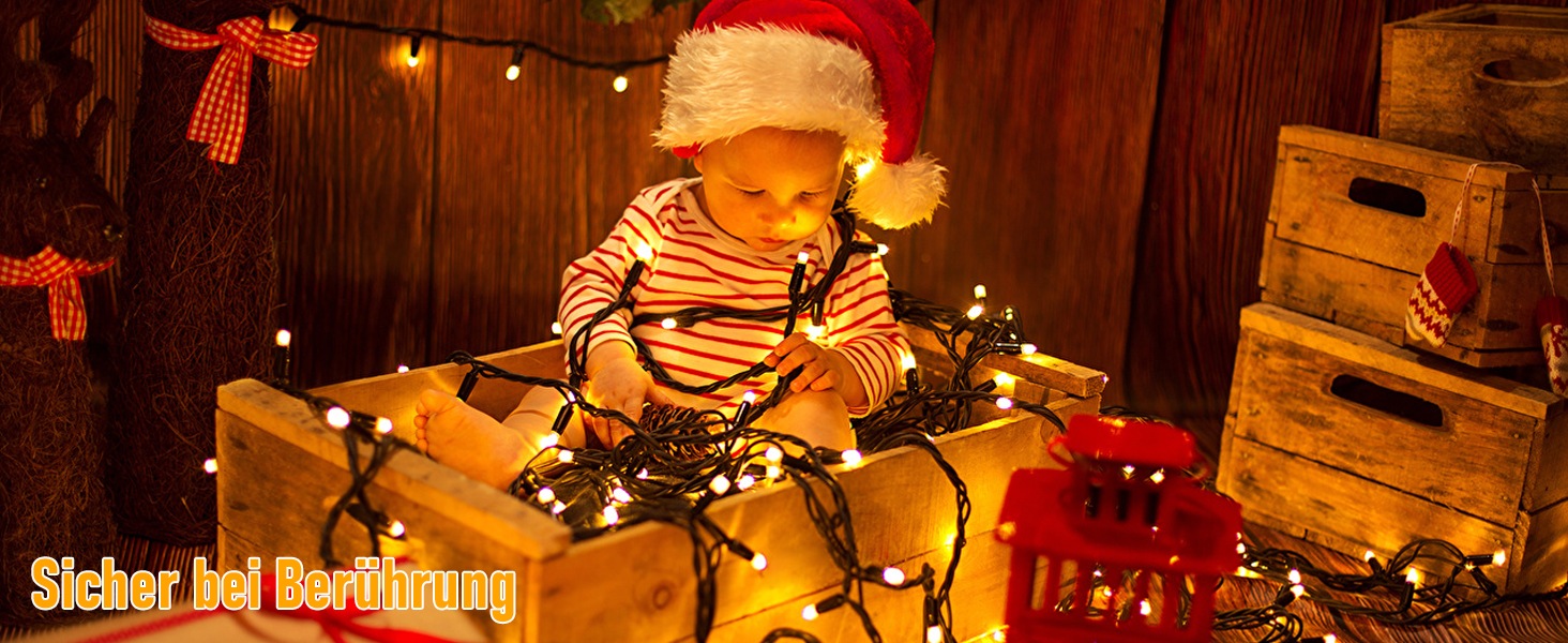 LED гірлянда на батарейках для дому та вулиці, 100 LED, з пультом, таймером, IP65, 25м, тепле світло