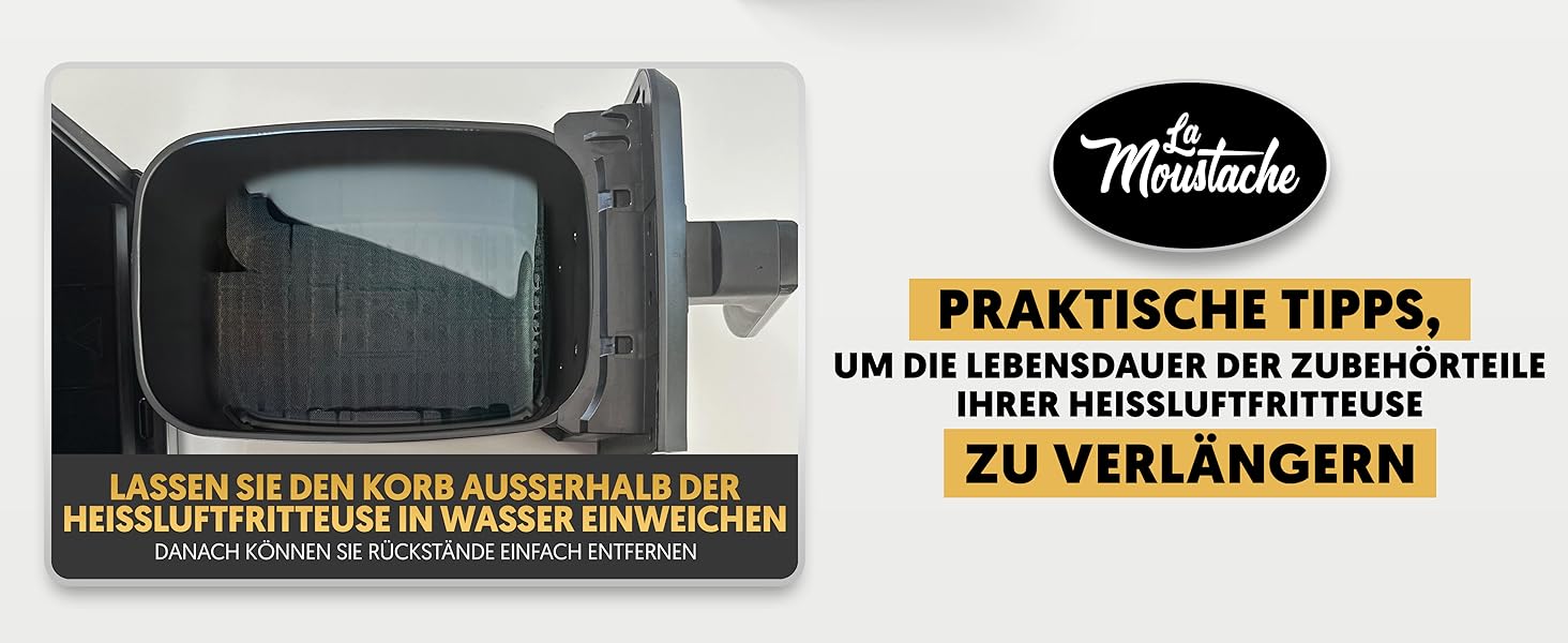 Фритюрниця повітряна La Moustache DuoFry XXL, 8л, 2 відсіки, 1700W, 6 функцій, з E-book рецептів