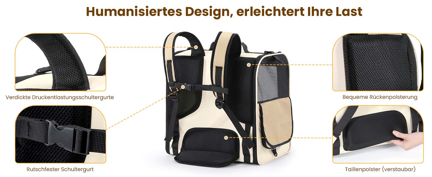 Pecute Рюкзак-переноска для котів та маленьких собак, темно-зелений. Зручний, вентильований, для подорожей, хайкінгу та кемпінгу